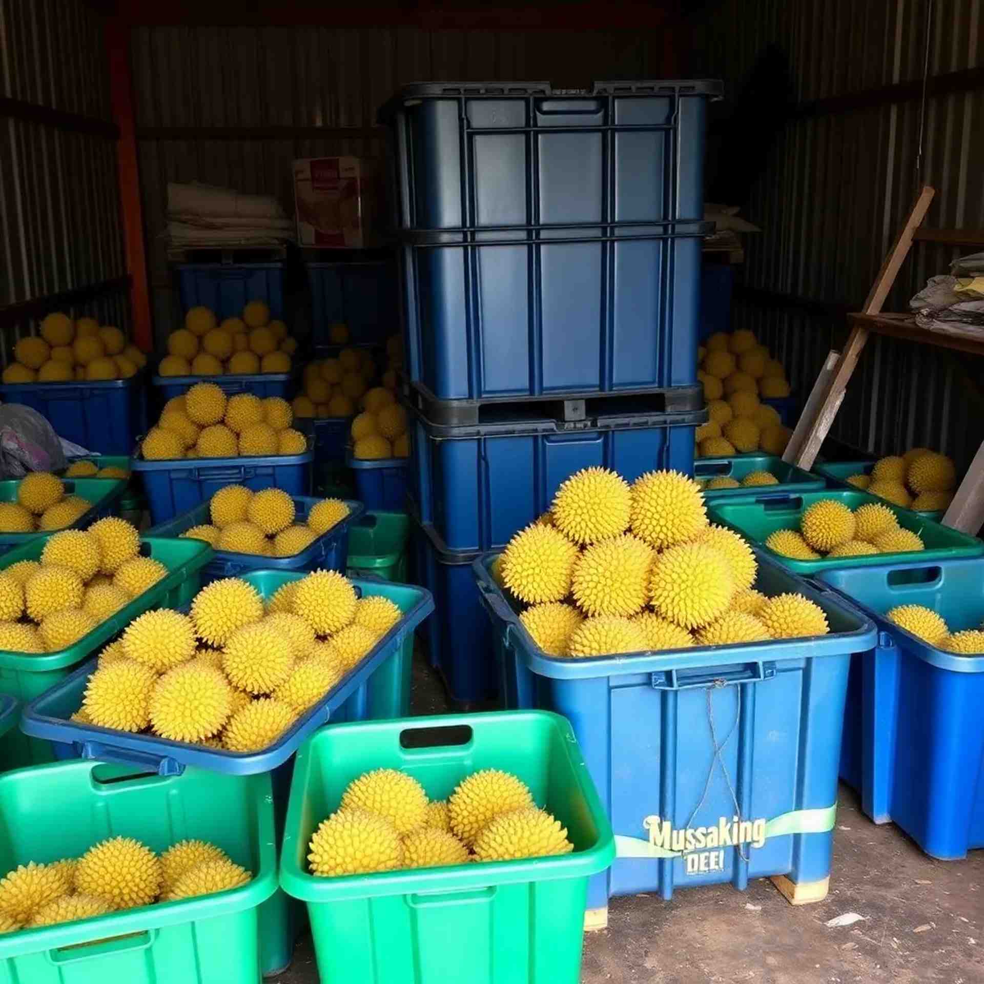 Durian harvest containers